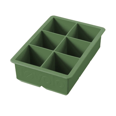 Moldes Para 6 Cubos De Hielo (Verde) De Silicona