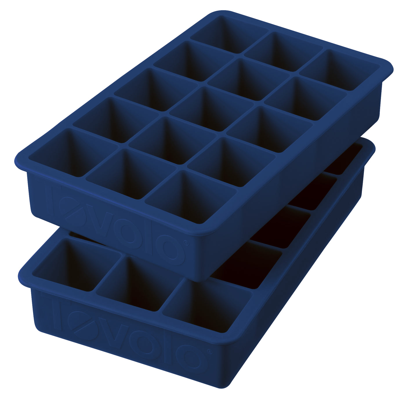 Set X 2 Moldes Para 15 Cubos De Hielo (Azul) De Silicona