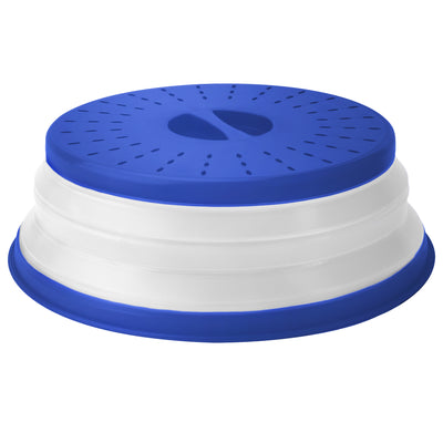 Cubierta De Microondas Para Platos  (Azul) De Silicona