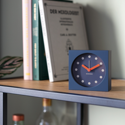 Reloj Despertador De Mesa (Azul) De Plástico