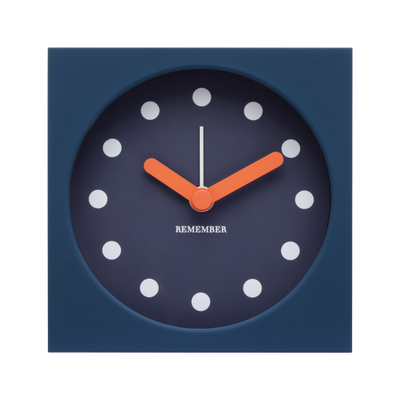 Reloj Despertador De Mesa (Azul) De Plástico